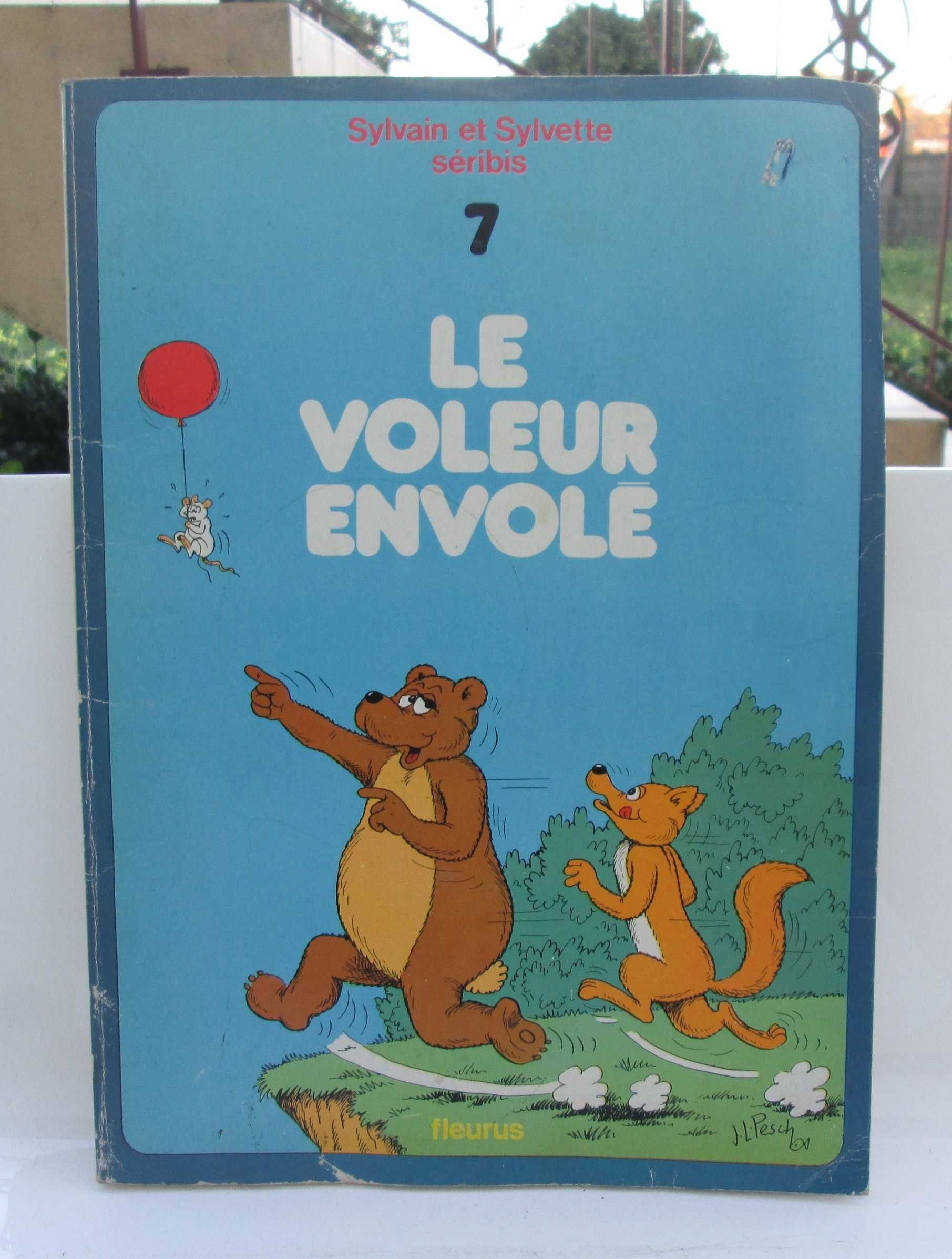 Livro Le voleur envolé, Sylvain et Sylvette 1974