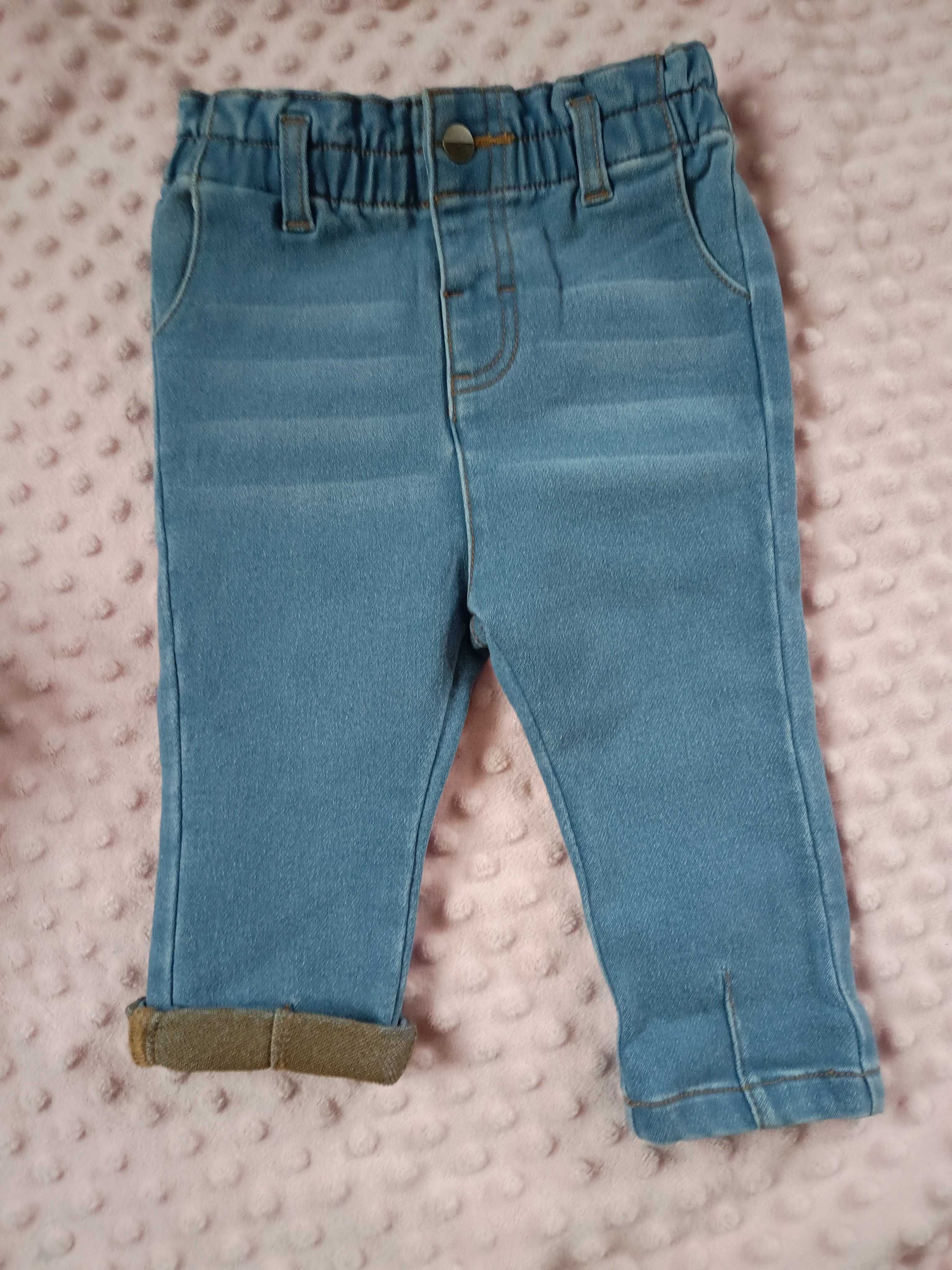 Spodnie jeans 86 reserved zestaw