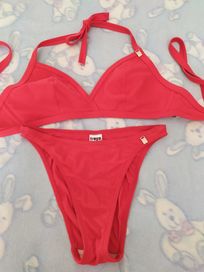 Freya nowe bikini 32d 70d + figi XS czerwone strój kąpielowy kostium