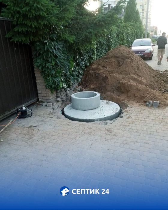 Каналізація, септик, вигрібна яма - бетонними кільцями монтаж 1 день