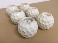 Suportes para Velas tipo bola com 9cm de altura conjunto de 6 unidades