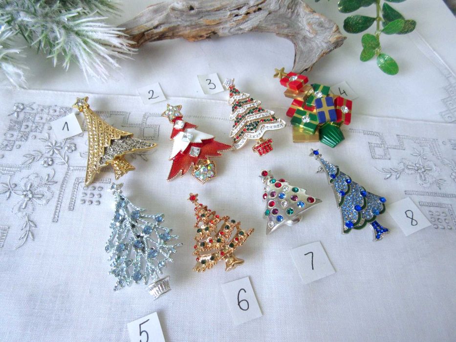 Stara biżuteria choinki świąteczne