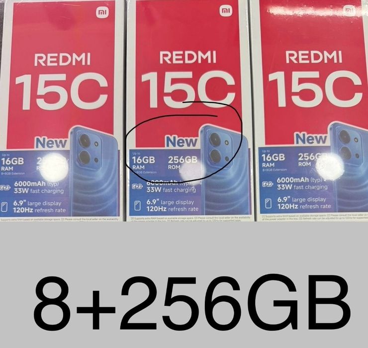 REDMI 15C [8GB+256GB] - LOJA FISICA - GARANTIA 3 ANOS