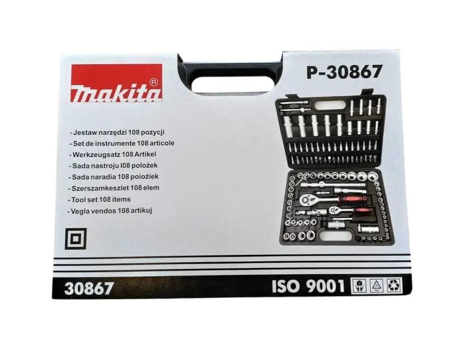 Набор инструментов ключей головок 108шт. Makita  набір інструментів