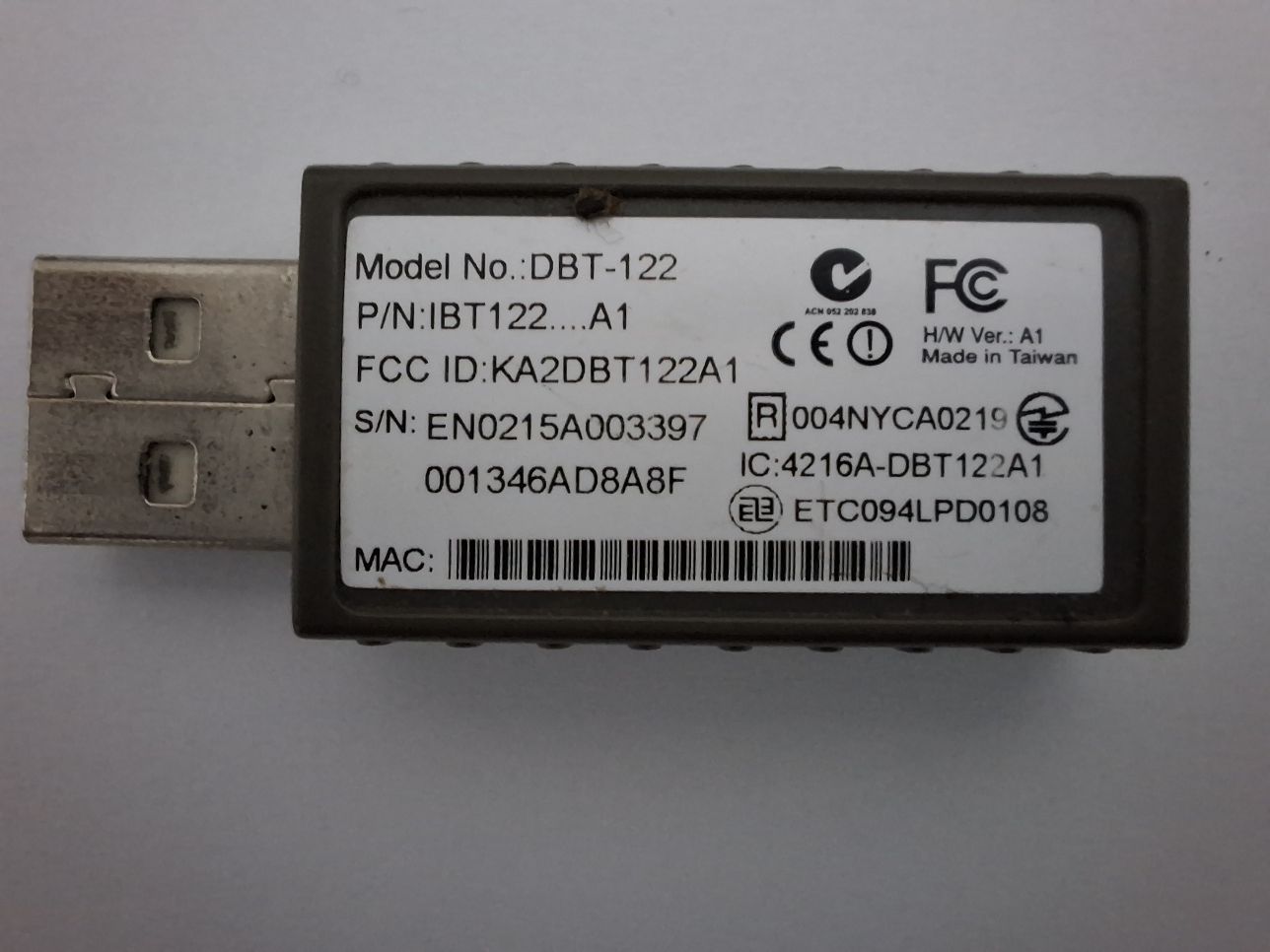 Bluetooth блютуз адаптер USB, D-Link DBT-122