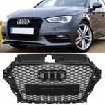 Решітка радіатора Audi A3 8V 2012-2016 стиль RS3 чорний глянець