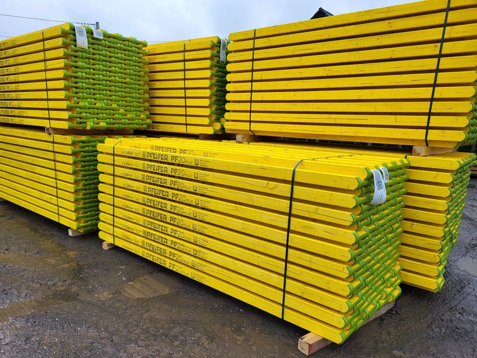 Dźwigary używane doki h20 szalunkowe Stemple budowlane Płyta Czarna