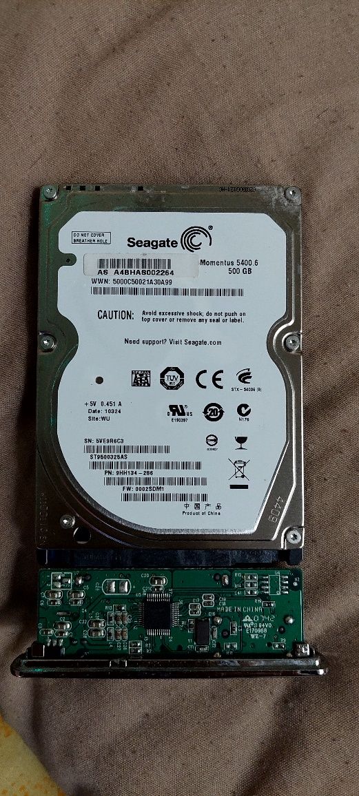 ПроЖорсткий диск Seagate Momentus 5400.6 ST9500325AS