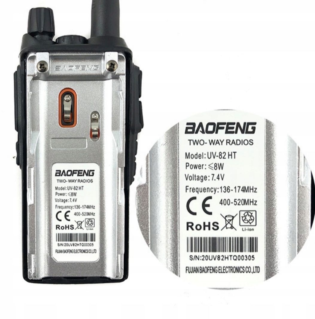 Radiotelefon Baofeng UV-82 HT 8W 1 sztuka