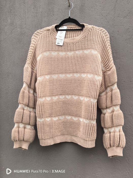 Viralowy sweter sweterek sweter w serduszka z butiku nowy XL