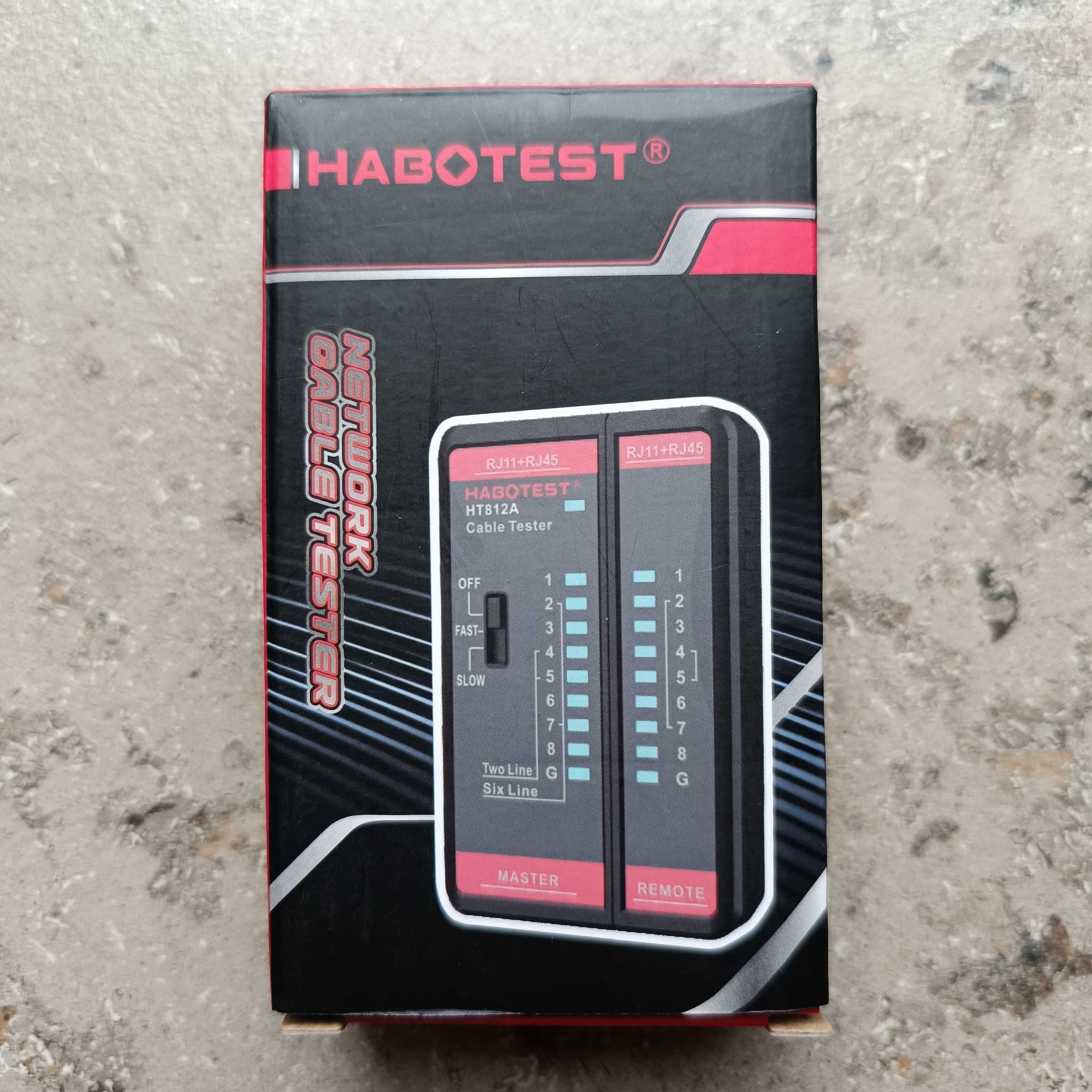 Tester Przewodów Sieciowych Rj11 / Rj45 Habotest Ht812A