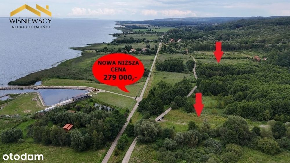 Działki nad Zalewem Suchacz 0,5ha i 0,46ha 64zł/m2