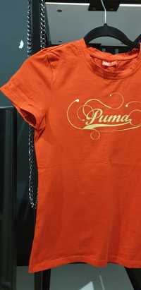 Czerwony T-shirt Puma