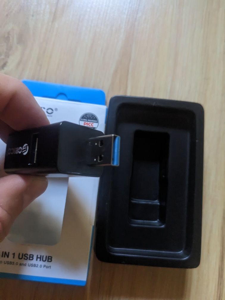 Оригінальний якісний фірмовий USB hub ORICO 3.0 3 в 1
