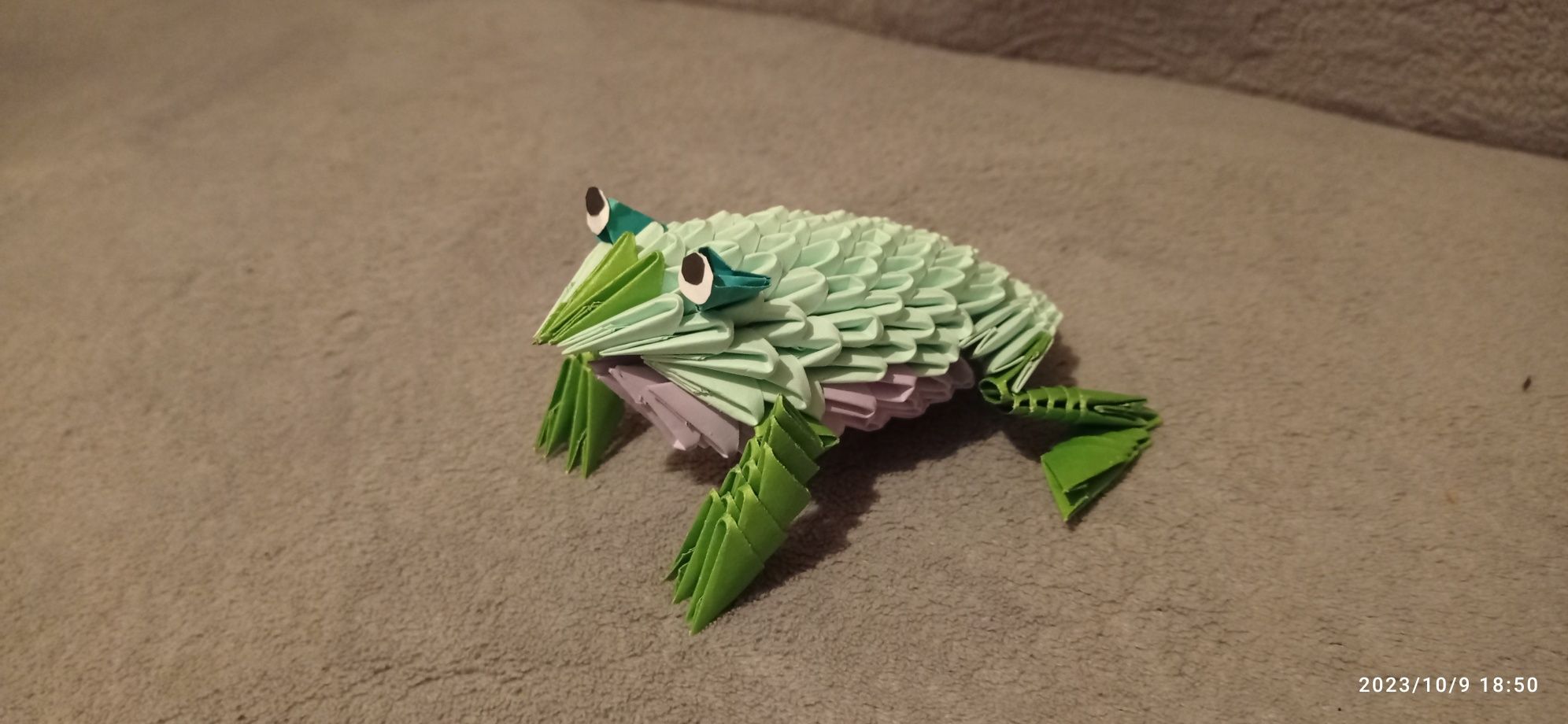 Zwierzątka z origami modułowego.