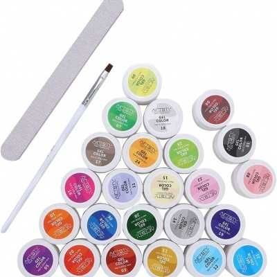 Kit de 24 Cores para Unhas em Gel, Acrílico ou Naturais