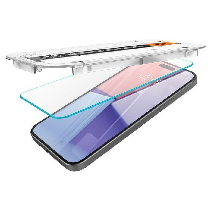 Szkło Hartowane Spigen Glas.TR ”Ez Fit” do iPhone 15 - Ochrona 9H