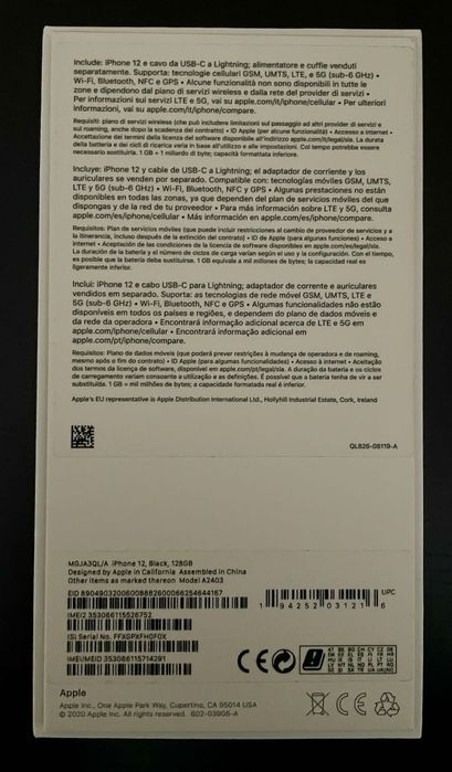 iPhone 12, black, 128Gb