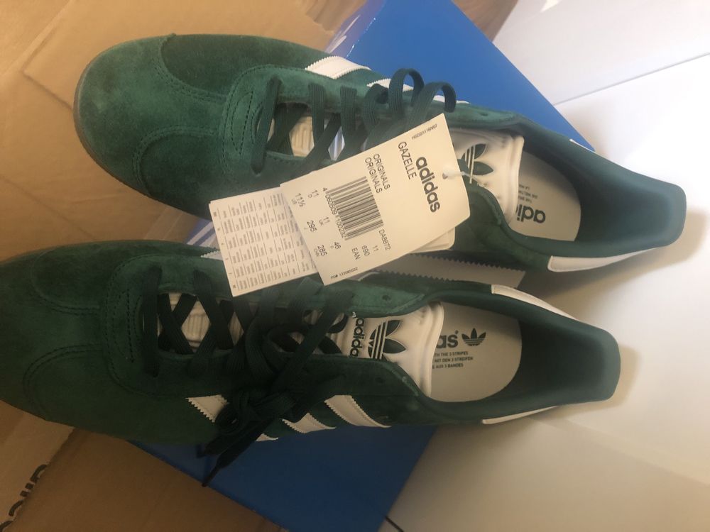 Buty Adidas Gazelle DA8872 ciemna zieleń r.46 Nowe