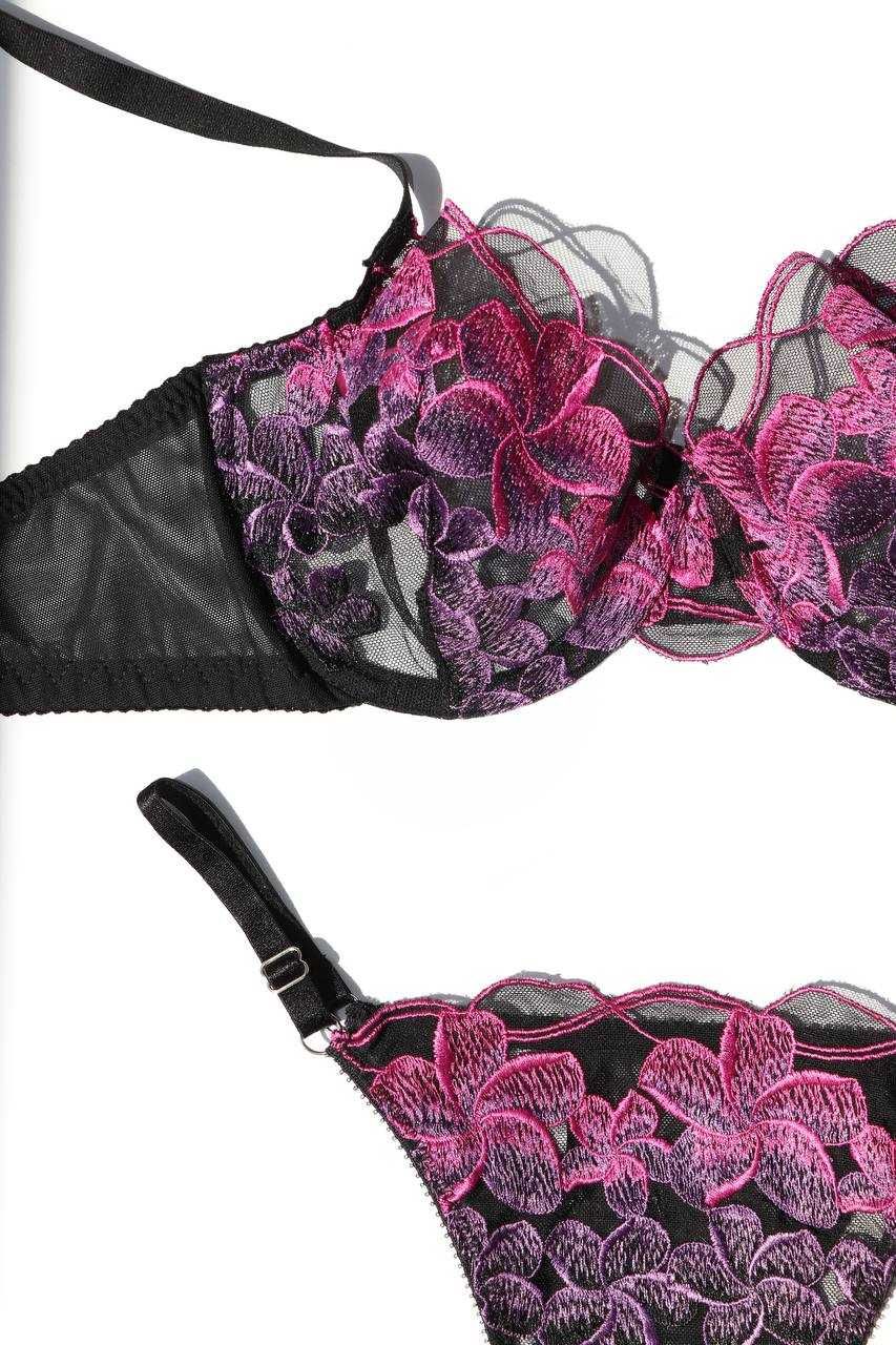 conjunto de lingerie artesanal de luxo e de alta qualidade (NOVO)