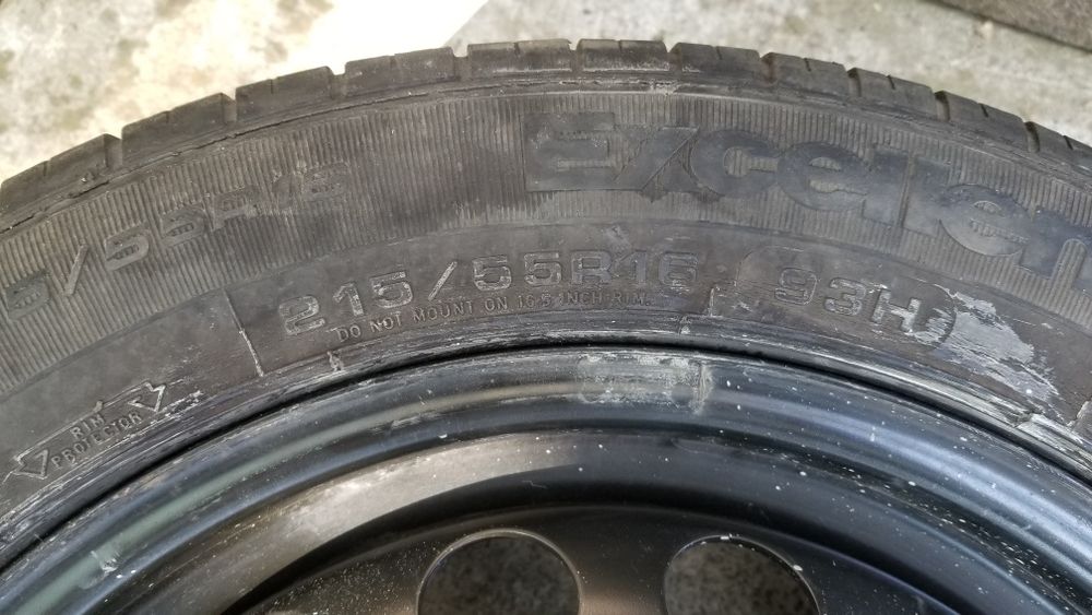 Запаска 215/55 r15 5×100