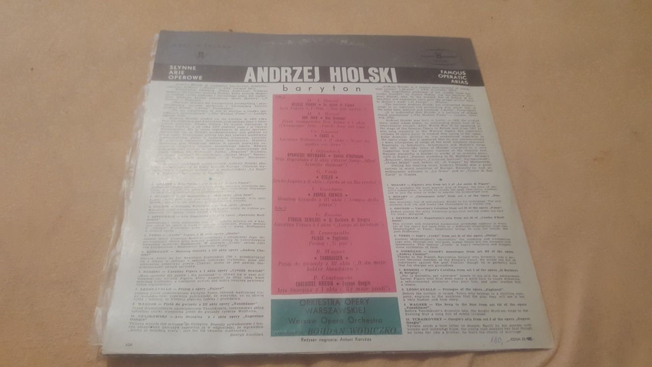 Andrzej Hiolski. Famous operatic arias.