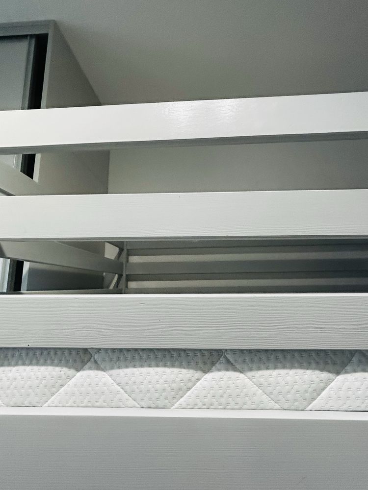 Łóżko piętrowe trzyosobowe 90x200 solidne drewniane Giżycko