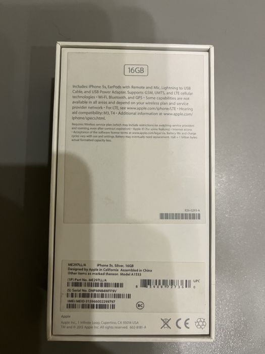 IPhone 5s 16 gb silver