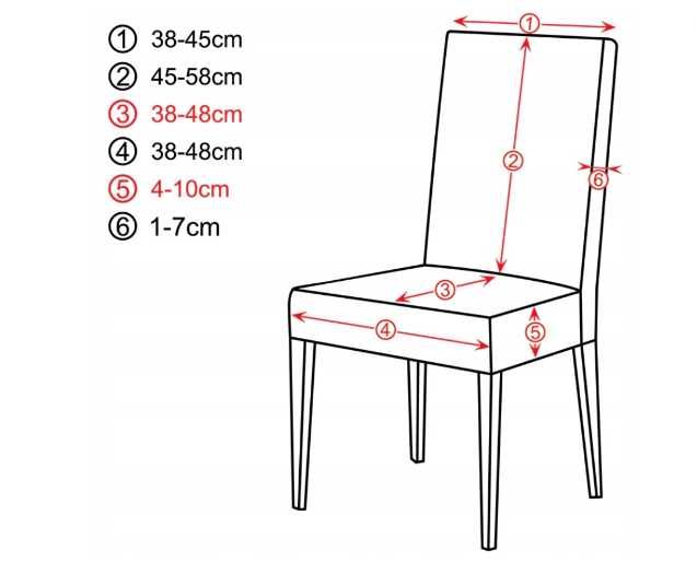 Ściągalny pokrowiec na krzesło grafit elastyczny szary pokrowce