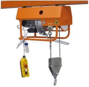 Guincho eléctrico Cavalete pórtico construção civil 300 Kg 25mt AP28