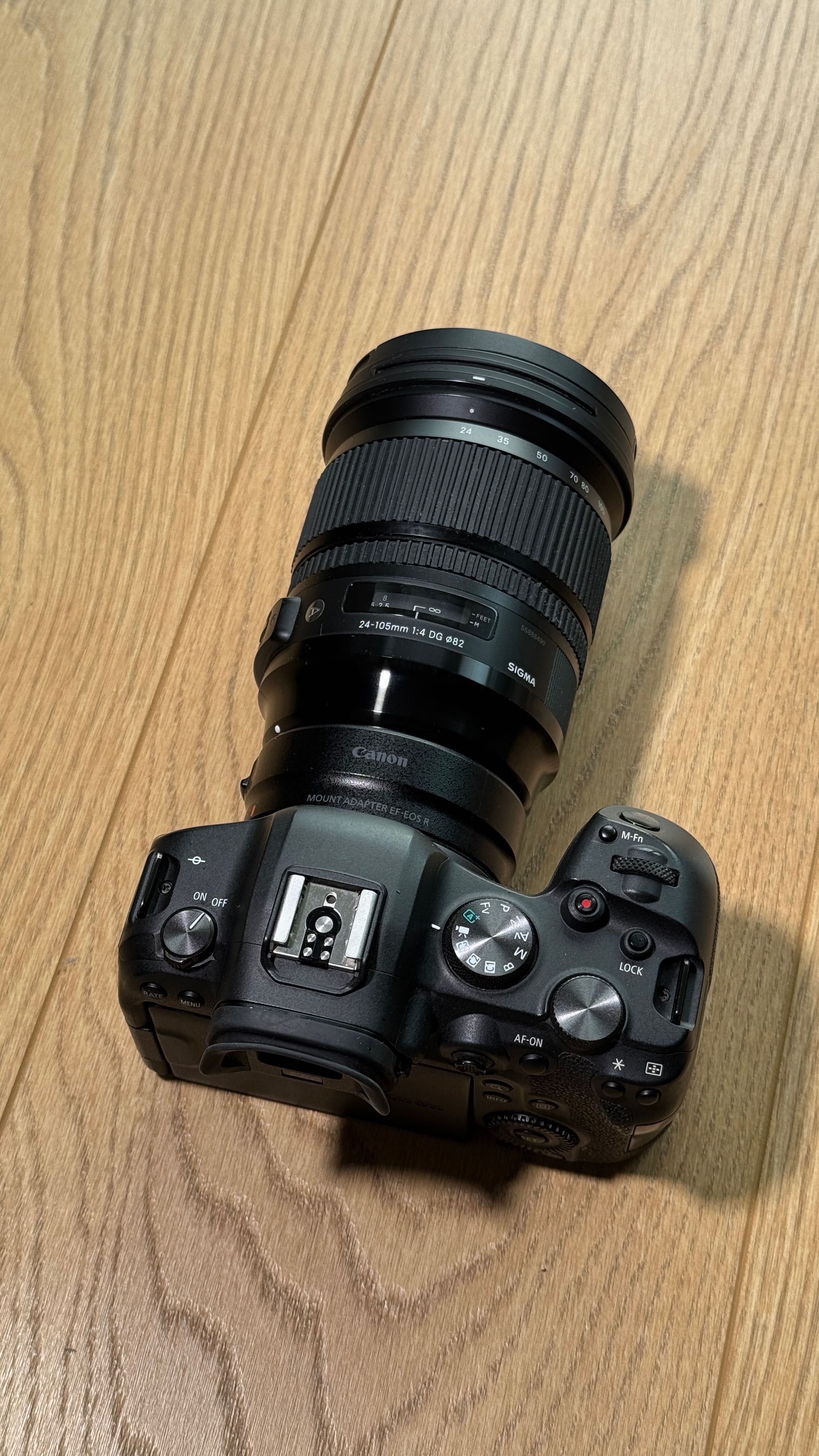 Canon R6 + Sigma 24-105 f4.0 + Adapter Canon RF-EF