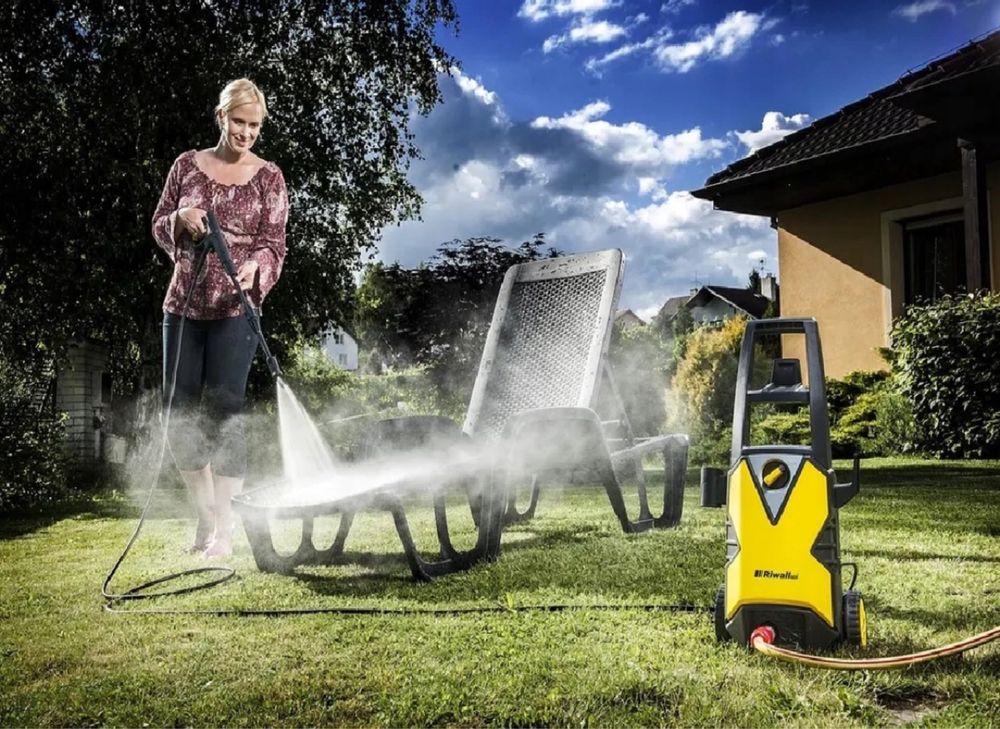 RIWALL Samossąca Myjka Ciśnieniowa 230 Bar 1500 W Mocna Zestaw Karcher