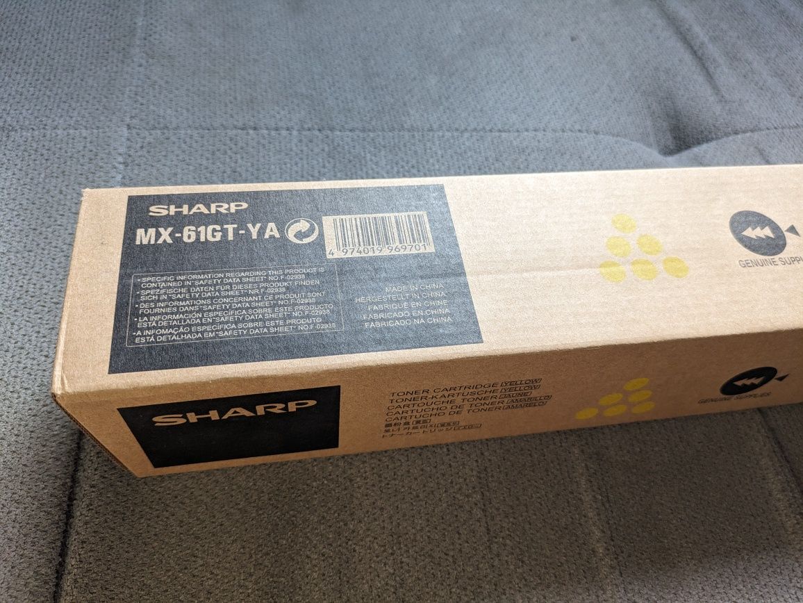 Toner Sharp MX-61GTYA Yellow oryginalny