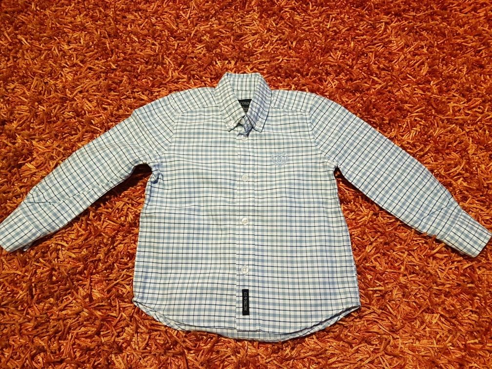 OFERTA PORTES - Camisa Azul aos Quadrados Metro Kids Company (2Anos)