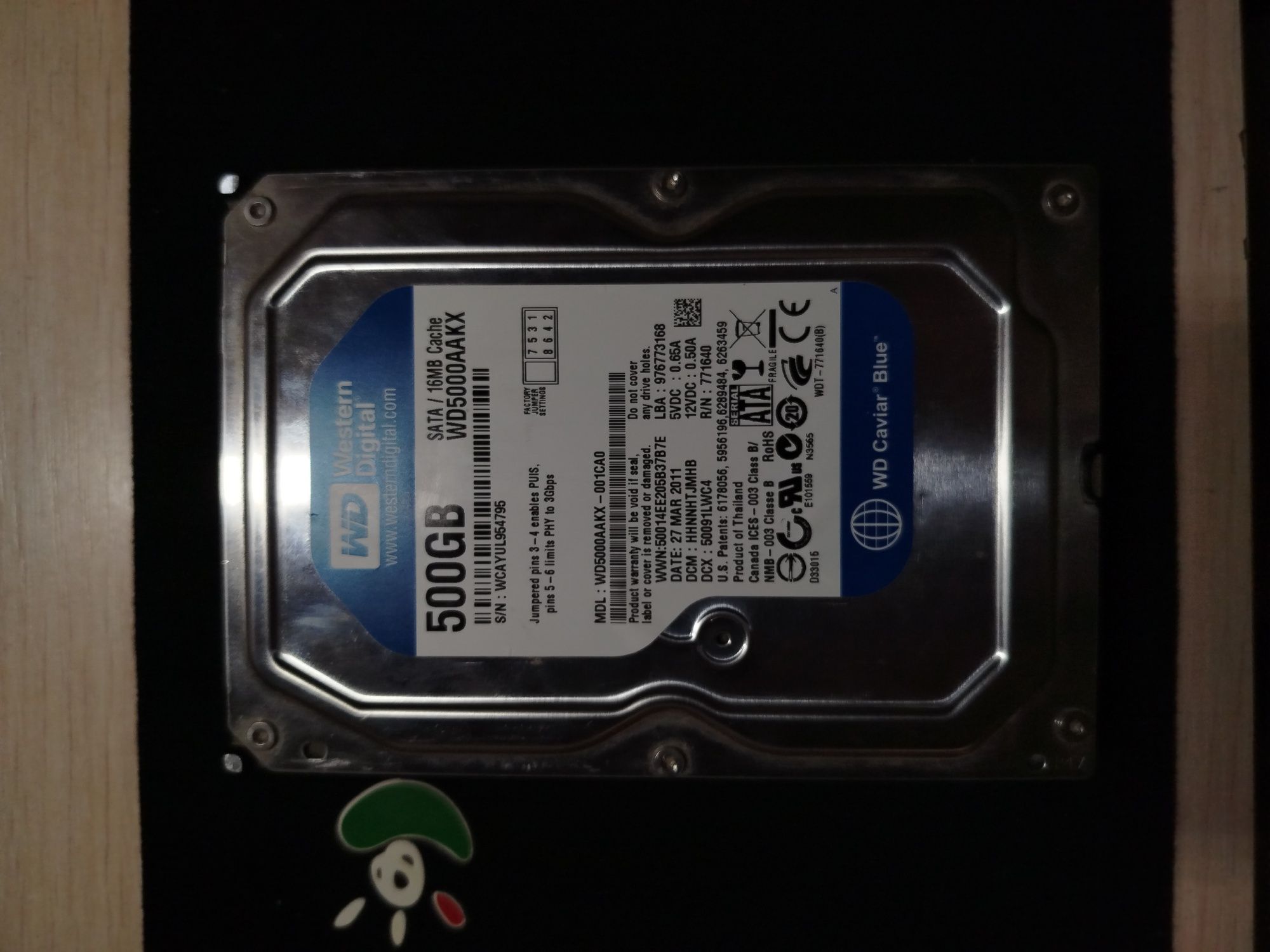 Жорсткий диск Western Digital Caviar Blue 500GB 7200rpm 16MB WD5000AAK