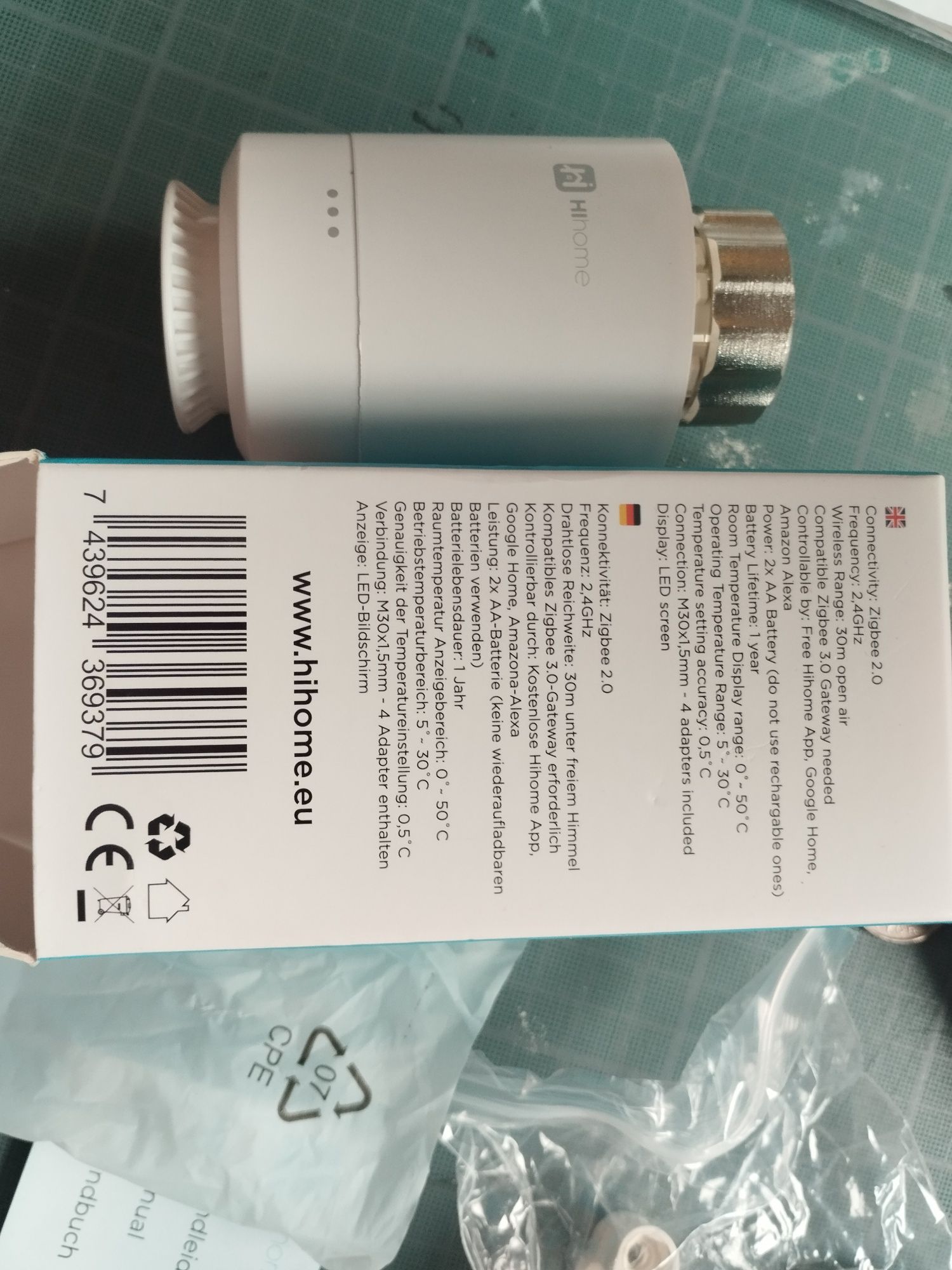 термоголовка Danfoss Eco™ Bluetooth014G1001 и  HiHome Smart Zigbee