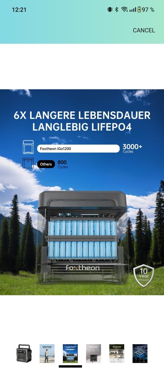 Торг! Lifepo4 зарядна станція Foxtheon Igo 1200 w 975Wh power station