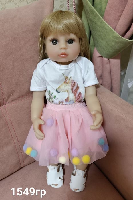 Лялька реборн дівчинка reborn кукла вініл