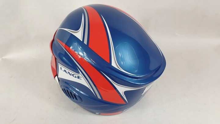 kask narciarski    LANGE roz 54 Z WBUDOWANYMI GOGLAMI nowy