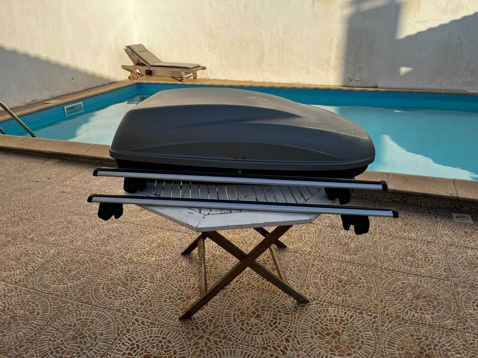 Barras mais caixa de viagem só usados um verão.