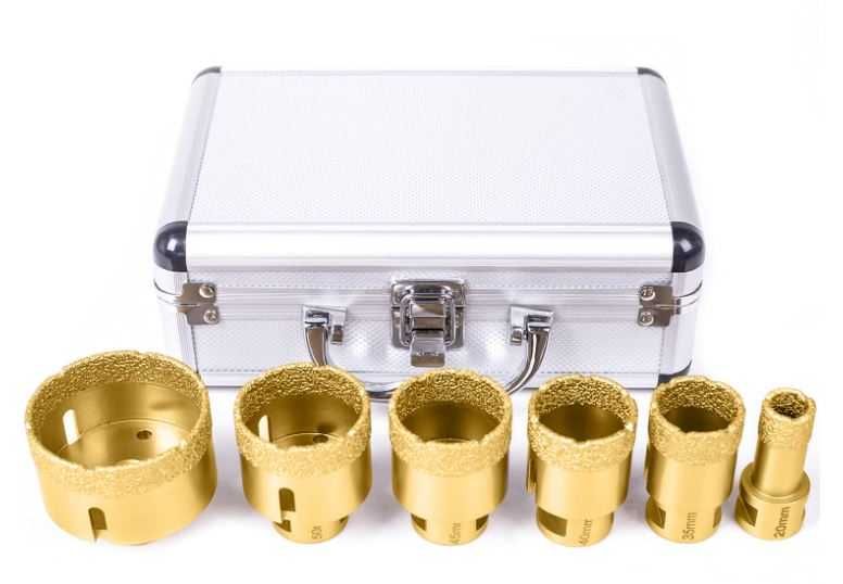 Zestaw 6 otwornic diamentowych M14 w walizce 	STEEIRO
