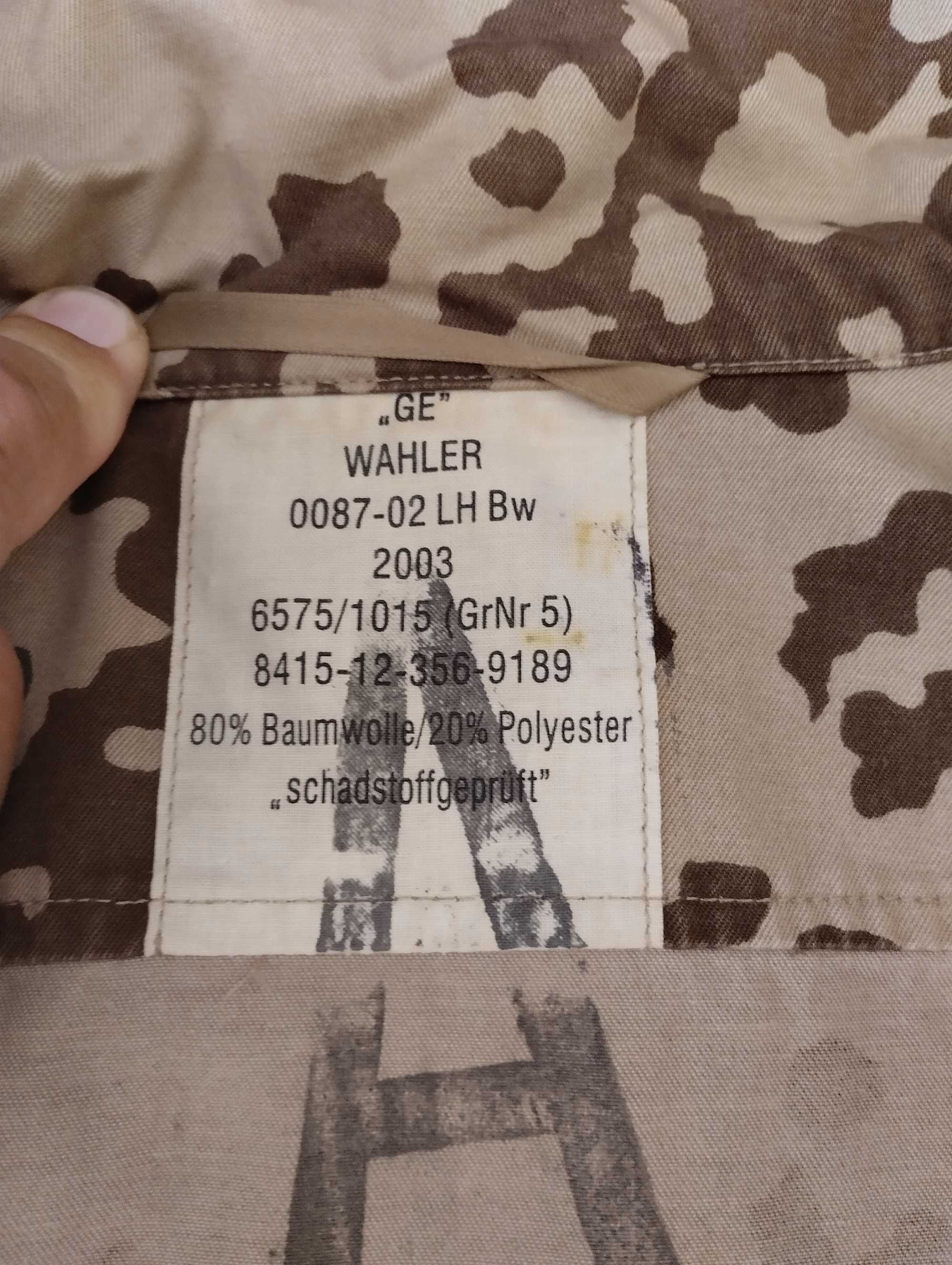 Bluza mundurowa bundeswehr tropentarn/wustentarn