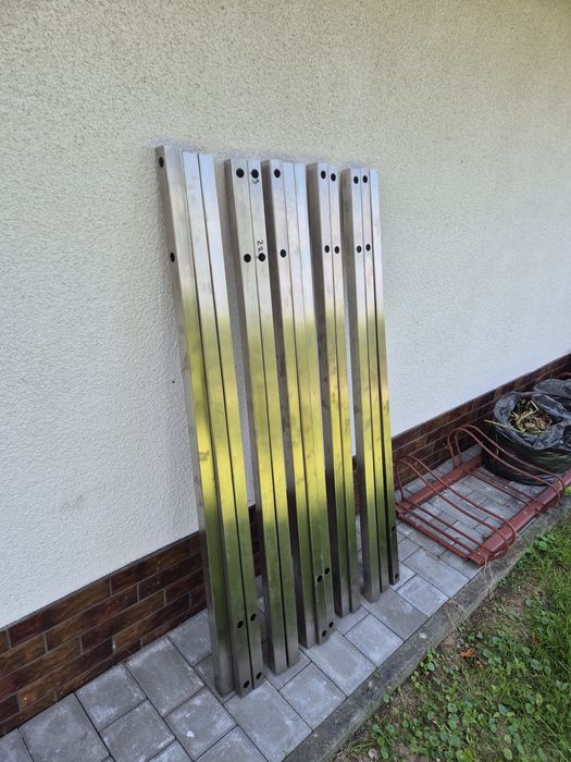 Słupki do balustrady nierdzewne chromonikiel szczotkowany 140 cm