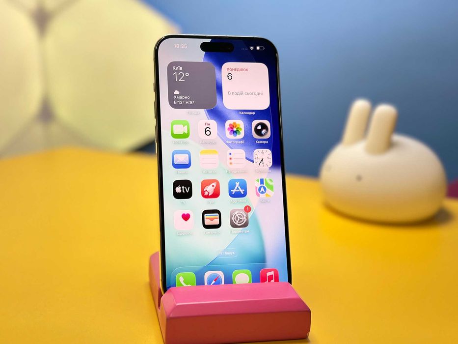 Смартфон Apple iPhone 15 Pro Max 256GB Natural(147997) Б/У З ГАРАНТІЄЮ