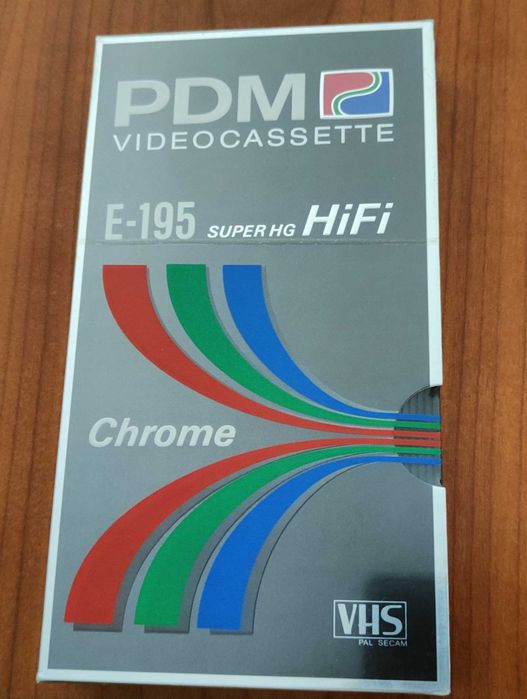 cassete VHS PDM SHG HiFi E-195 (selada)