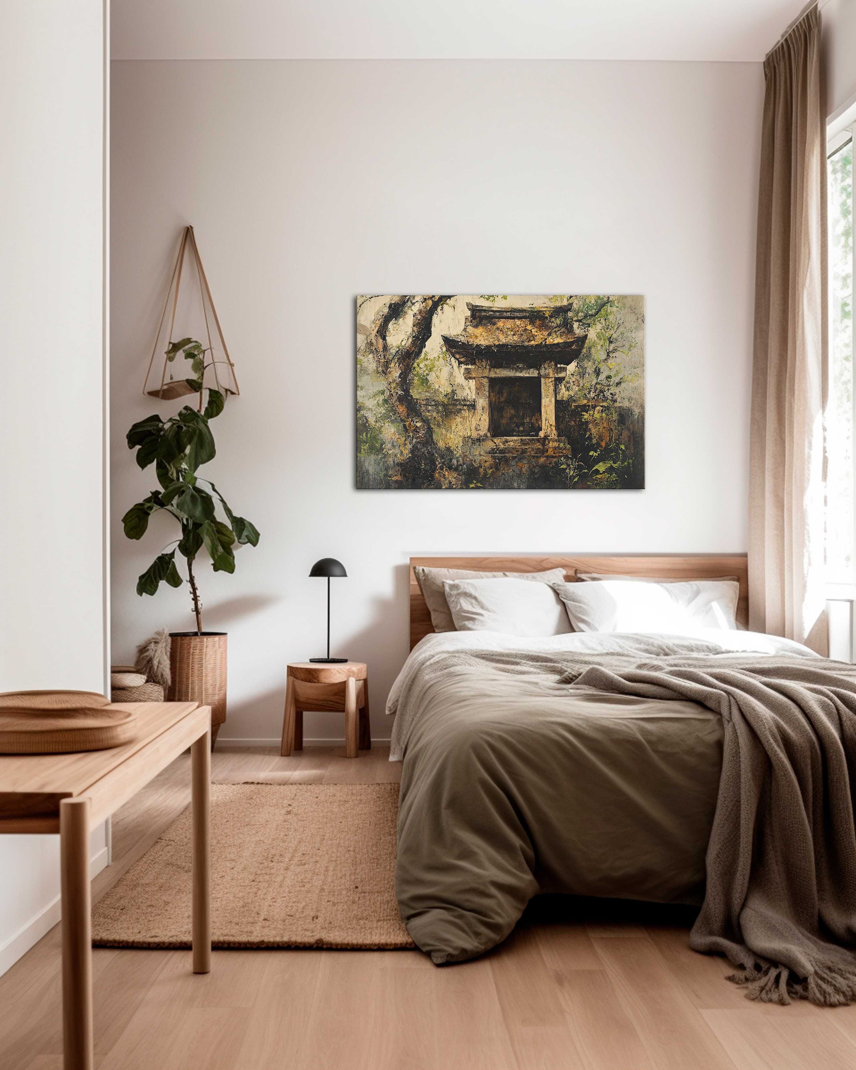 Zapomniana Świątynia | Obraz, płótno 150x100 cm – Wabi Sabi 55
