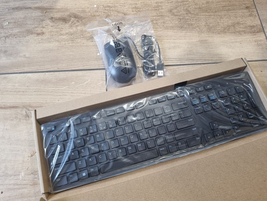 Klawiatura Dell KB 216+mysz przewodowe Dell MS 116 Nowe