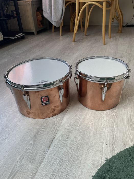 Timbale 1960 Premier Copper kotły koncertowe 10” 12”