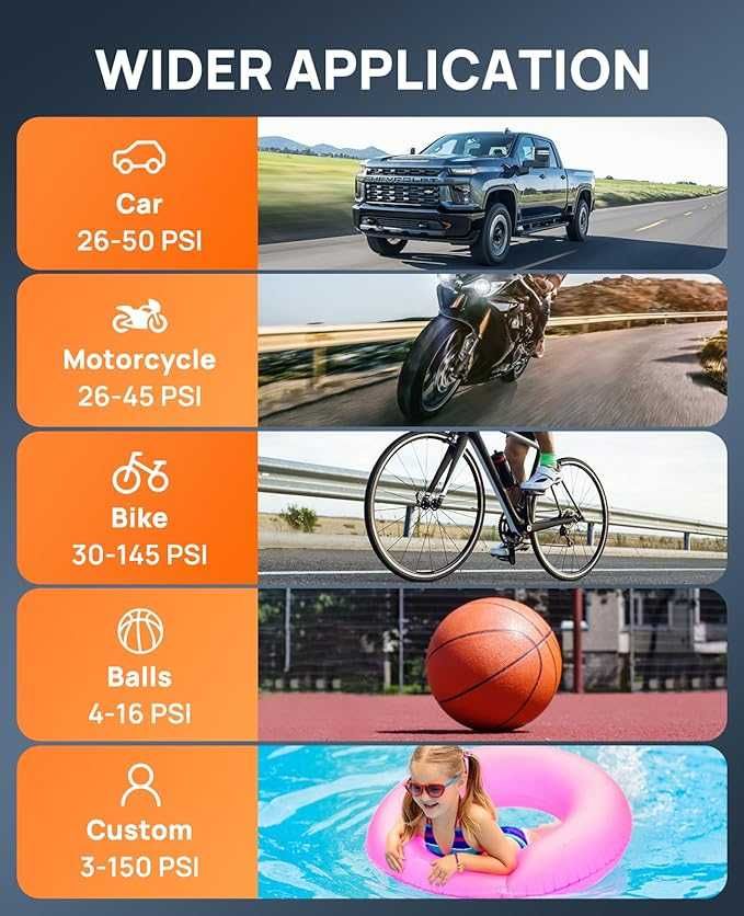 Bomba de ar portátil – Compacta, Potente e Prática