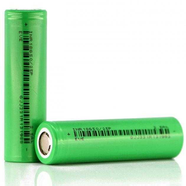 Аккумулятор 18650 EVE INR18650-25P 2500mAh 20A Li-ion высокотоковый